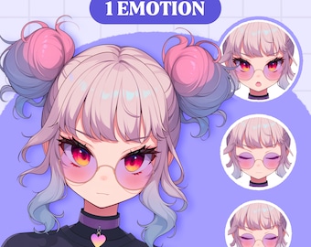 Cute PNGTuber Model | Cool Girl PNGTuber Premade Model | VeadoTube Model | Cute PNG Tuber Model | Vtuber Model, Reactive PNG, GIFTuber