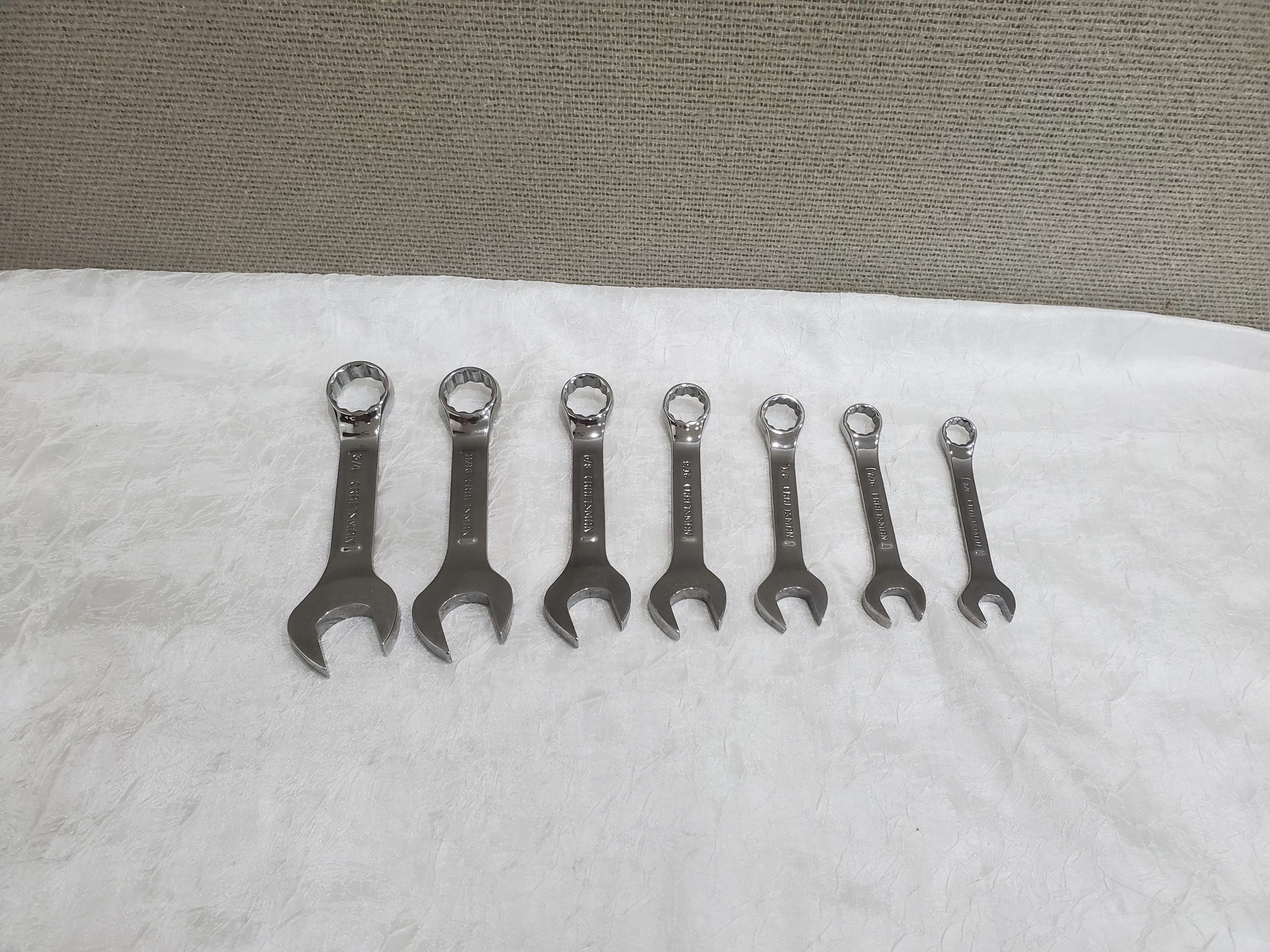 Craftsman 7 Pcs Stubby Wrench Set .standard Sizes Made in USA - Etsy