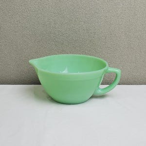 Vintage Jadeite Fire King Batter Bowl: 1950s Kitchenware