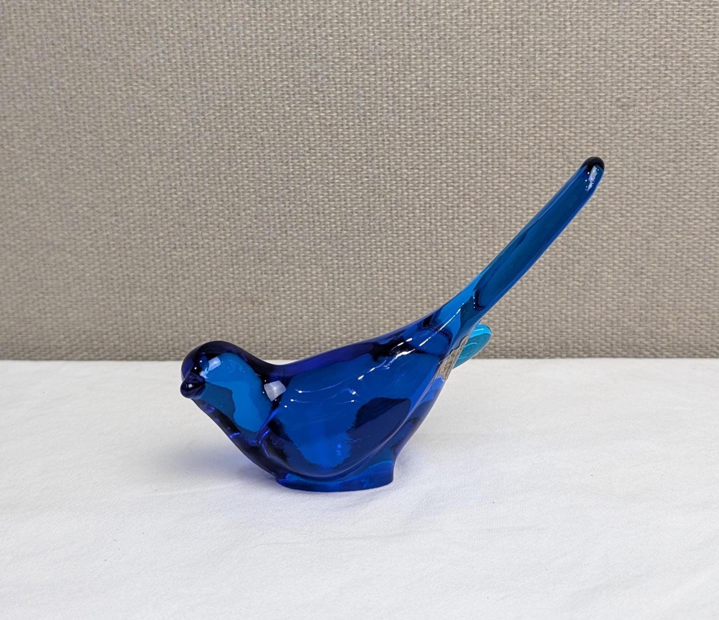Fenton Glass Blue Bird - Etsy