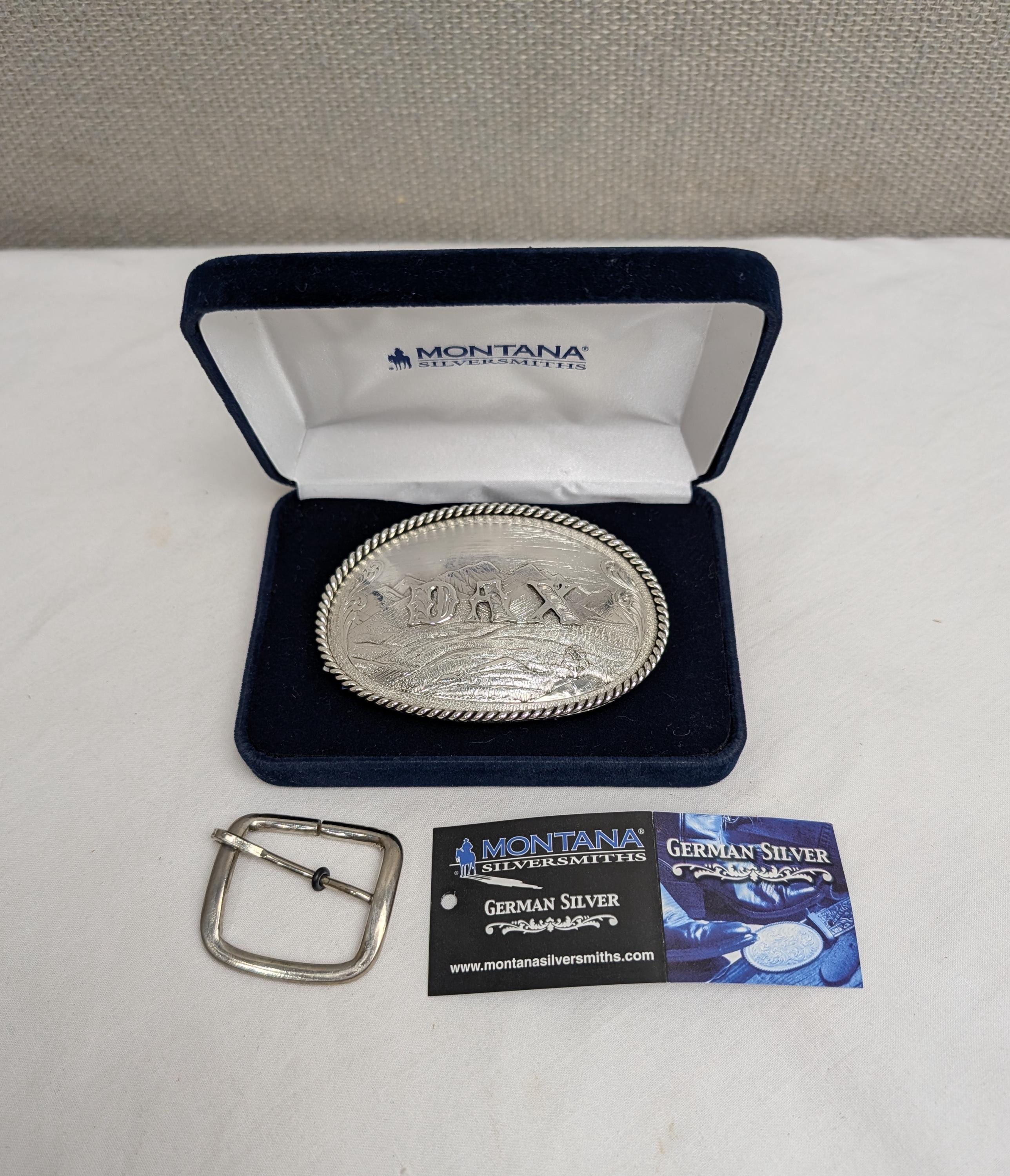 Montana Silversmiths Mountain Scene Belt Buckle, 