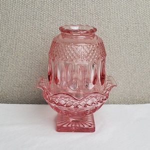 Vintage Westmoreland Wakefield Pink Glass Fairy Lamp - Etsy