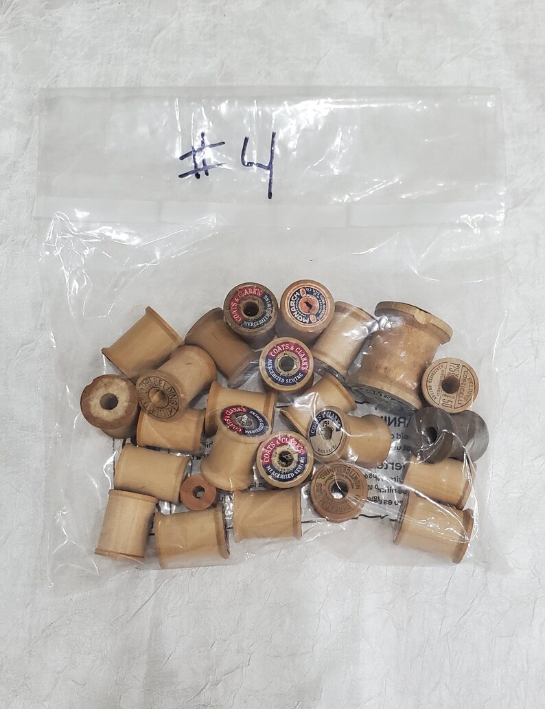 Vintage Wooden Thread Spool, Wooden Spools, Variety Pack of 24 - Etsy