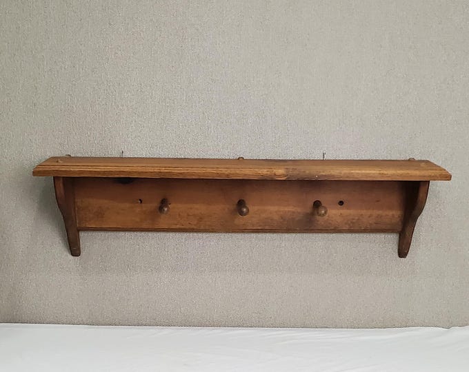 Wooden Wall Shelf, Vintage Wall Shelf - Etsy
