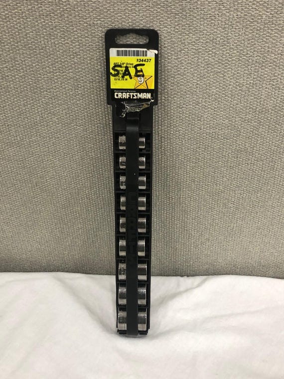Craftsman 9 Pcs Sockets SAE 6 Point 3/8 DRIVE - Etsy