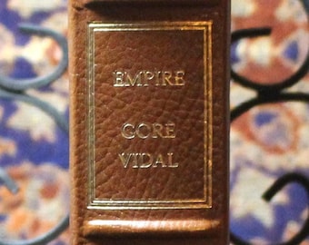 Empire par Gore Vidal - 1re édition signée - The Franklin Library - Relié en cuir