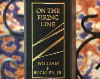 On the Firing Line by William F Buckley Jr - Signed 1st Edition - The Franklin Library - Leather Bound