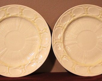 Belleek side plates.  Makers Mark 1992