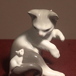 Lladro - Cat and Mouse #5236 (2)