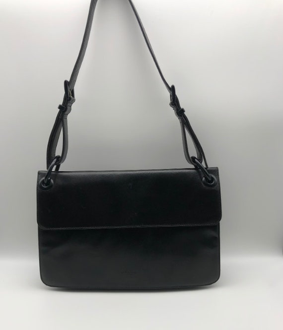 Prada Black Leather & Nylon Shoulder Bag