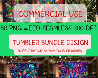 WEED Tumbler Bundle Wrap, 20 oz Skinny ,Skinny Tumbler PNG ,sublimation design ,instant download 300 DPI