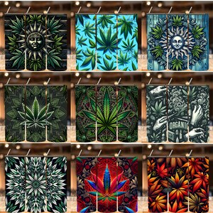 Weed Leaf Tumbler Wrap | 420 Cannabis Cup, Stoner Gift (Digital Download) image 7