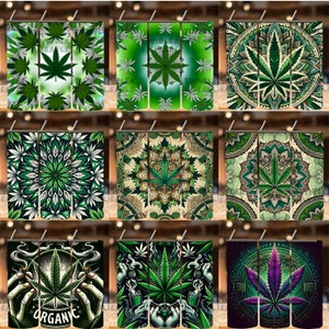 Weed Leaf 20oz Tumbler Wrap | Cannabis Gift Cup | Stoner Digital DownloadWeed Tumbler 20 oz – Trippy Cannabis Cup for Stoner Gift,bundle image 6