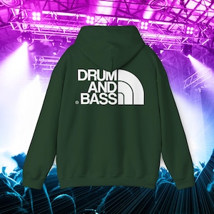 Sudadera con capucha DRUM AND BASS, ropa D&B Rave, ropa para festivales de música EDM