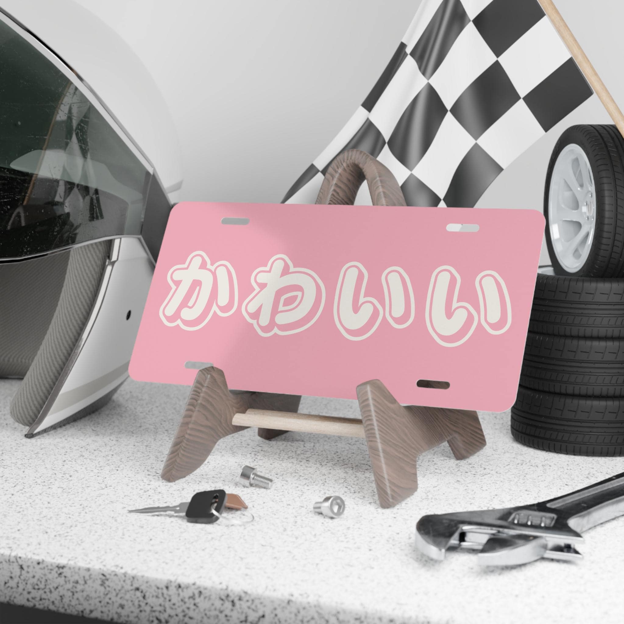 KAWAII Japanese License Plates, Cute PERSONALIZED Japanese Vanity Plates, Custom Car Accessories, Japanese Gifts, Car Decor