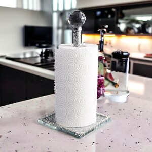 Kitchen Upright Plastic Paper Towel, Vertical Tissue Holder, Home Decor,  Counter Top Decor, Counter Towels Tear Roll Contemporary Paper Towel Holder  Rack, Napkin Holder, Home Kitchen Supplies - Temu