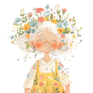 Whimsical old women Clip art of 15 JPG whimsical old lady Scrapbook Instant Download Junk journal commercial use Watercolor Clipart Boho art