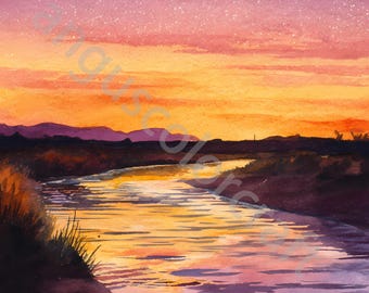 癒しの水彩画1077 sunset 癒しの水彩画1077 sunset 5 MIN Best Watercolor Tips | Sunset Sea