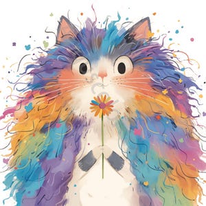 13 images JPG aquarelles haute résolution de chat énervé pour la journalisation indésirable, le scrapbooking, la fabrication de cartes, le Kit de téléchargement numérique, des cliparts chat original