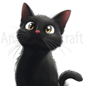 20 zwarte kat clipart dieren huisdieren clipart kat kittens gesneden bestanden voor kat silhouet tijdschriften en scrapbooking vector clipart instant download