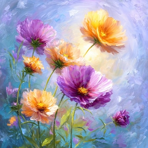 10 cliparts lunatiques de fleurs sauvages, aquarelle Clipart JPG, album de scrapbooking, fabrication de cartes, téléchargement numérique, fantaisie, fleurs fantaisistes