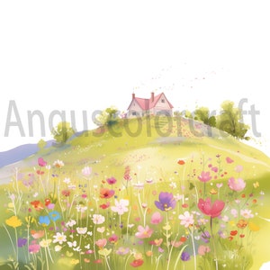 Landelijke houten huis clipart-25 hoge kwaliteit JPG's-digitale download-kaart maken, documenten, presentaties, mixed media, papier ambachtelijke