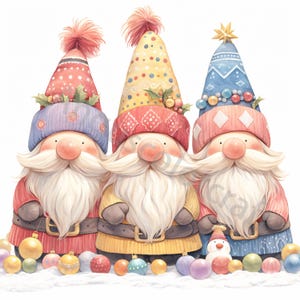 10 Aquarell Weihnachtszwerge Clipart, Weihnachtscliparts JPG, Junk Journaling, Scrapbooking, Kartenherstellung, frohe Weihnachten, lustige Zwerge