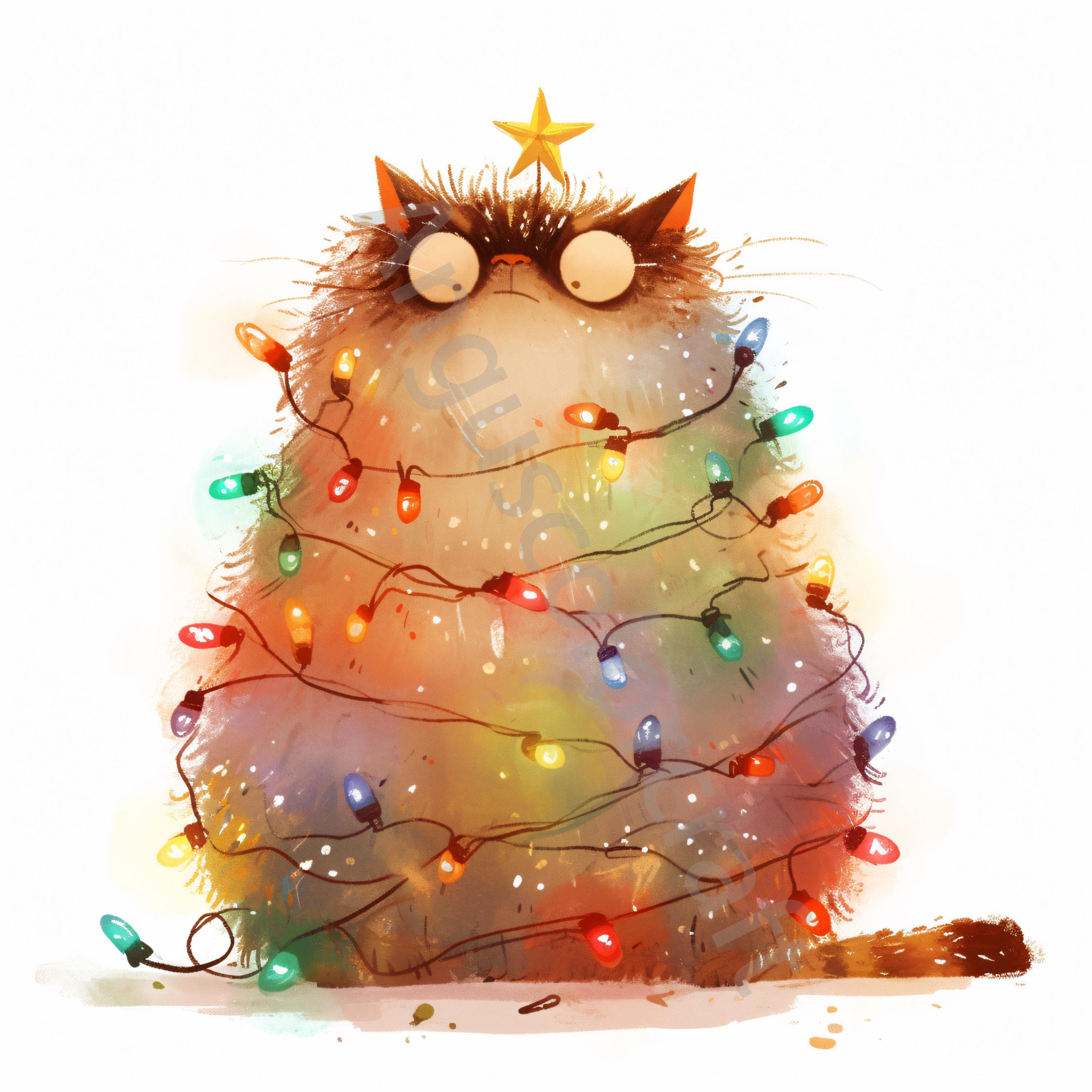 稲垣知雄　木版画　「Cat and Christmas Tree」 IMG_0776-copy.jpg?fit=500,500&