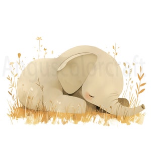 Elefante Clipart 20 imágenes de alta calidad, adorable paquete de imágenes prediseñadas de elefante, vivero de elefantes, imprimibles, uso comercial