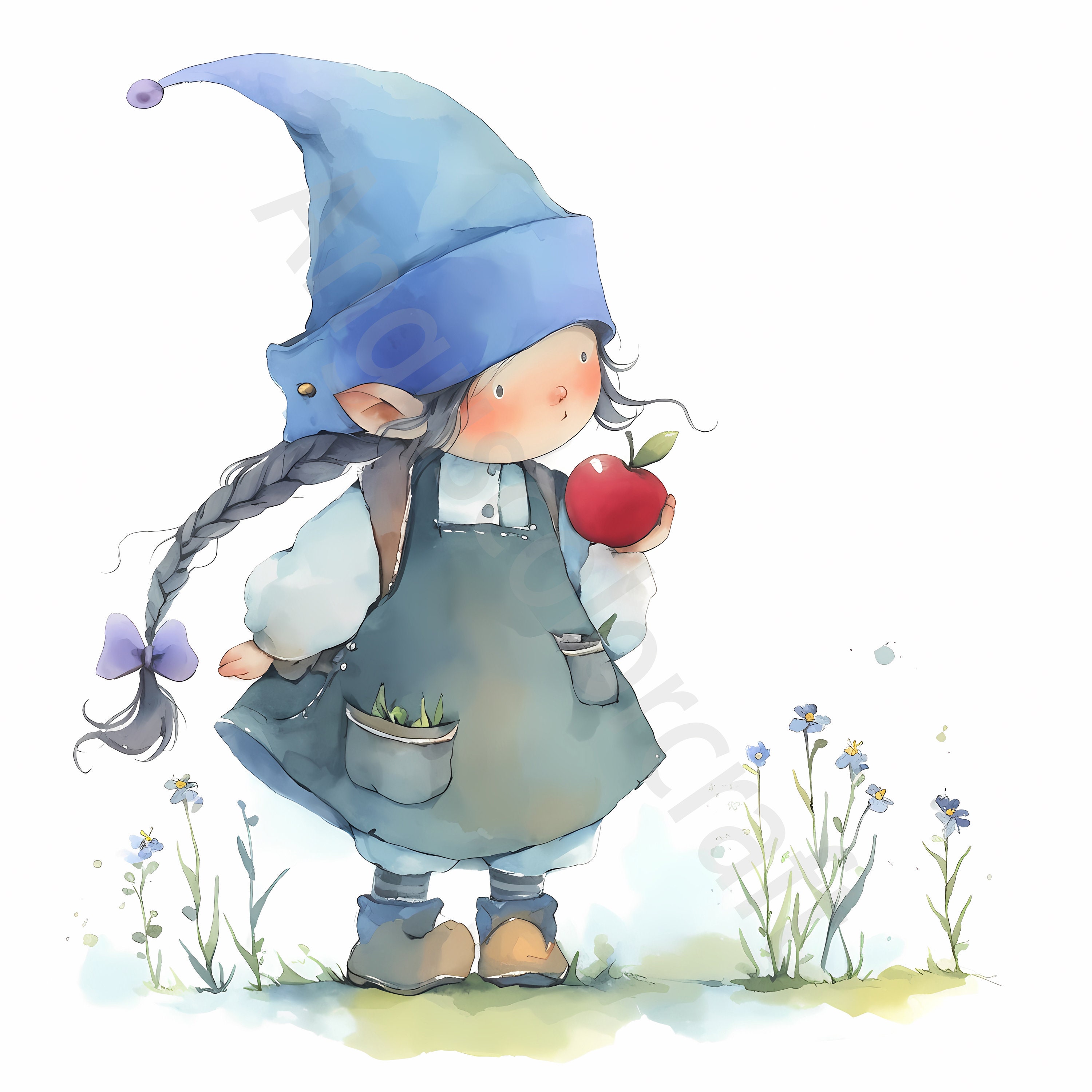 Aquarel meisje kabouters clipart bundel, kabouter, 13 JPG's, lente,  afdrukbare, digitale, scrapbooking, kaarten maken ongewenste dagboek,  ambachten, lente - Etsy België, image size:3000x3000