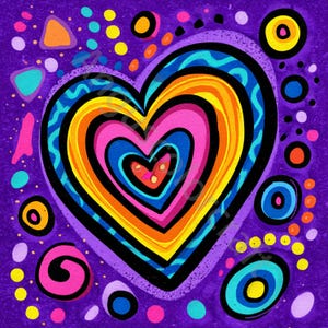 10 cliparts coeur original, aquarelle Clipart JPG, Junk Journal, scrapbooking, fabrication de cartes, téléchargement numérique, fantastique, lunatique Saint-Valentin