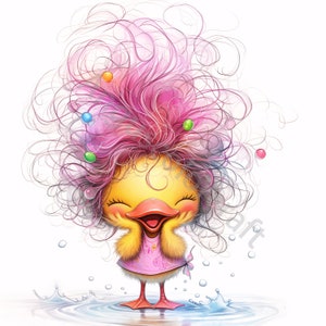 13 süße wunderliche Ente Clipart, hässliche Entlein Clipart, hochauflösende Jpgs, digitaler Download, Aquarell Clipart, Printables, kommerzielle Lizenz