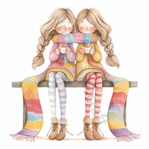12 imágenes prediseñadas de café extravagante en formato JPG, amigos extravagantes en acuarela, diario basura, álbumes de recortes, creación de tarjetas, descarga digital, fantasía, caprichoso