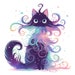 15 Cute Whimsical Cat Clip Art, Cute Kitten Clipart, High Quality Jpgs ...