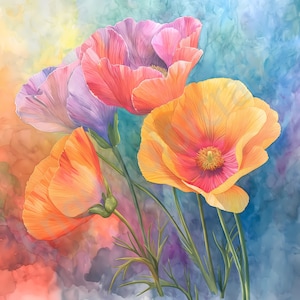 Fleurs sauvages Clipart aquarelle fleurs sauvages fleurs sauvages Clipart mariage Clipart printemps fleurs sauvages 10 Images