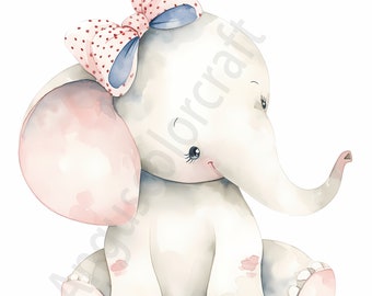 Aquarell Tiere Clipart, Waldkinderzimmer Kunst (Digitaler Download 20 JPG-Dateien)