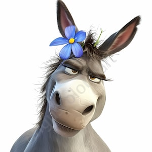 12 Funny Donkey Clipart, Donkey Laugh Clipart, High Quality JPGs, Digital download, Paper craft, junk journals, Baby Shower, Nursery Decor