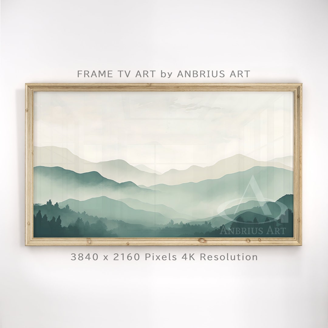 Minimalist Mountains Frame TV Art, Digital Download, Samsung Frame TV