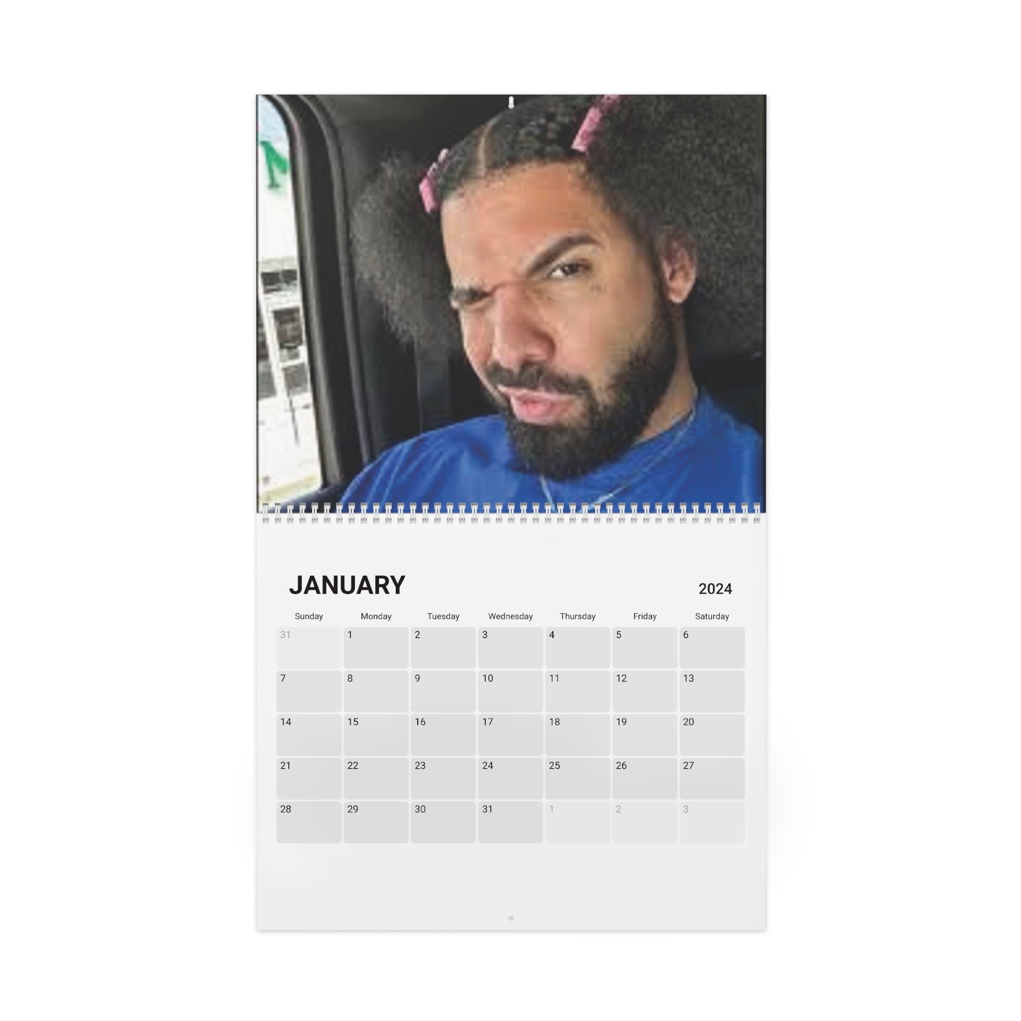 Drake calendar (2024) sold by Domini Moo SKU 114348868 Printerval