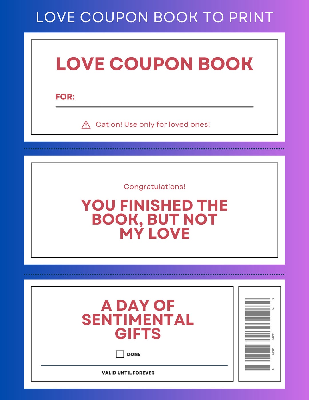 Printable Coupons Etsy