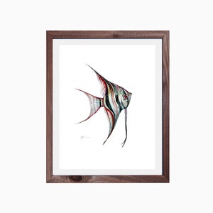 Gouache Angelfish Artwork (Digital Print)