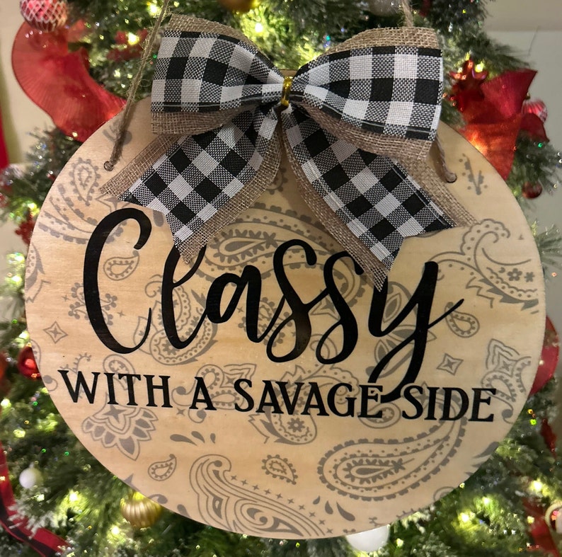 Sarcastic Wood Door Hangers/signs - Etsy