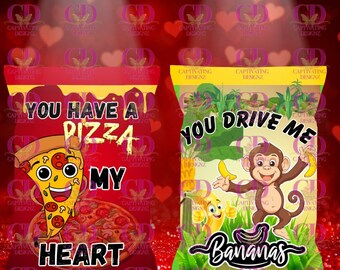 10 Valentine's Day Chips, Valentine's Day Candy Bags