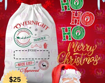 16 Santa Sack Mock Ups, Santa Sacks, Santa Sack Mock Up, Christmas Eve, Christmas Eve, Santa