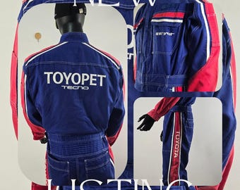 Vintage Toyota Racing Jumpsuit – Toyopet Tecno Mechanic Coveralls