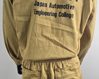 Vintage 90s Toyota Techno Coverall JDM Motorsports Mechanic Overalls