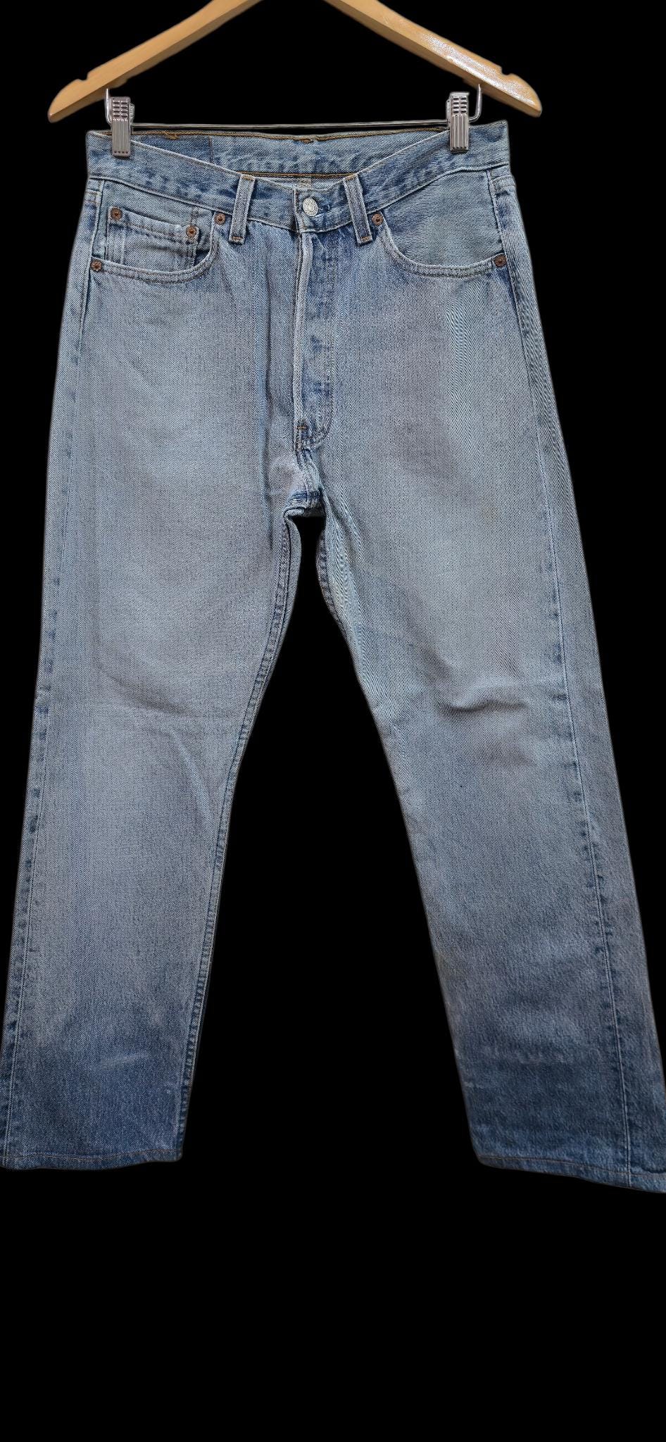 W38！LEVI'S 501XX リメイクホワイトデニムショーツ リベット555