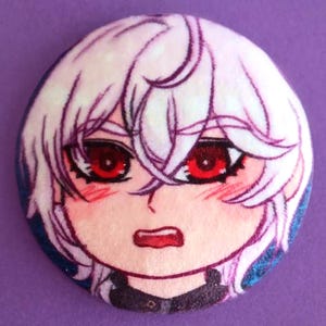 Shy Casper Plush Badge - A Date with Death Grimmy Pin