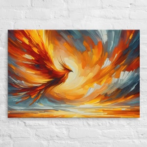 Phoenix Canvas Wall Art, Ready To Hang, Home Decor
