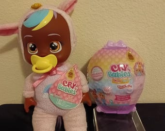 Cry Babies  plush with plastic box with toys